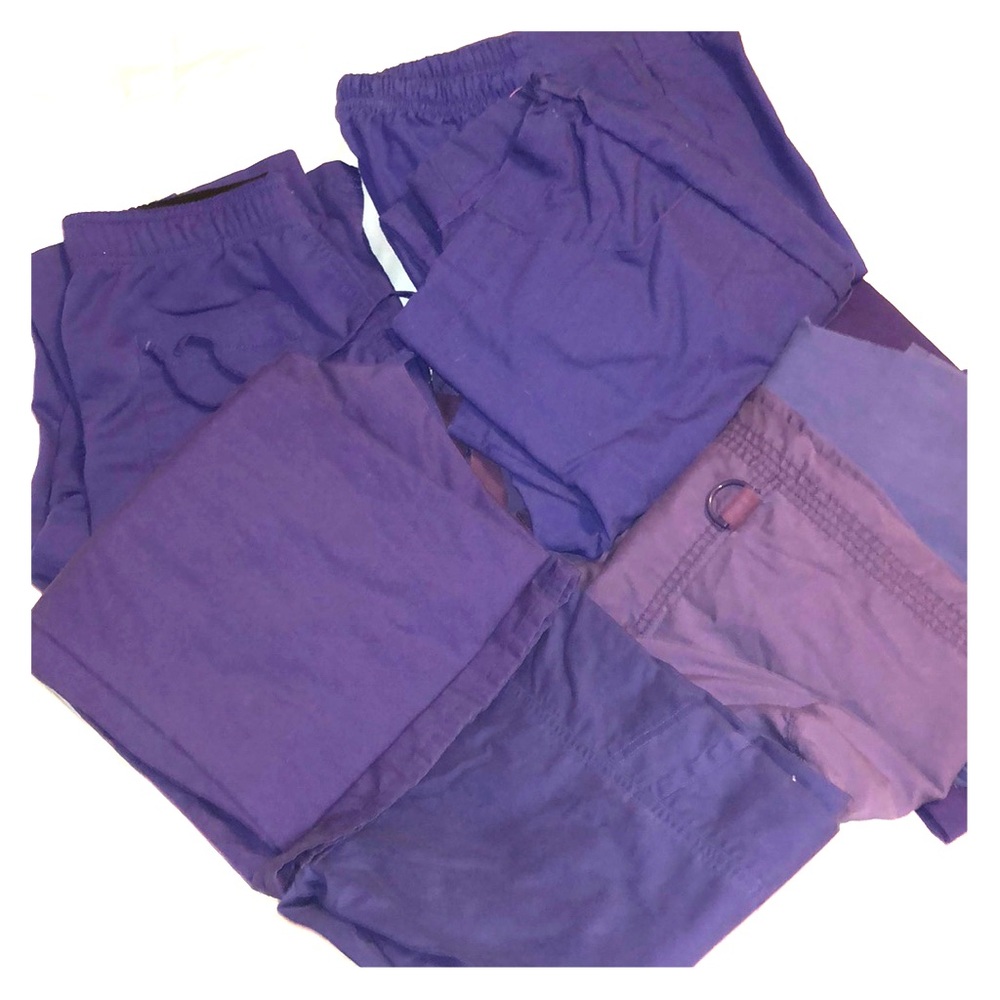 Purple scrub pants